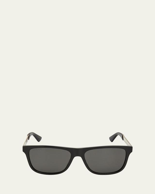 Mens Square Acetate Logo Sunglasses Product Image