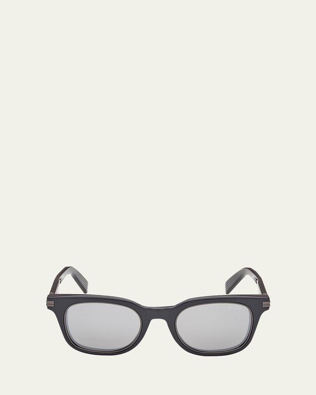 Men's Acetate Rectangle Sunglasses Product Image