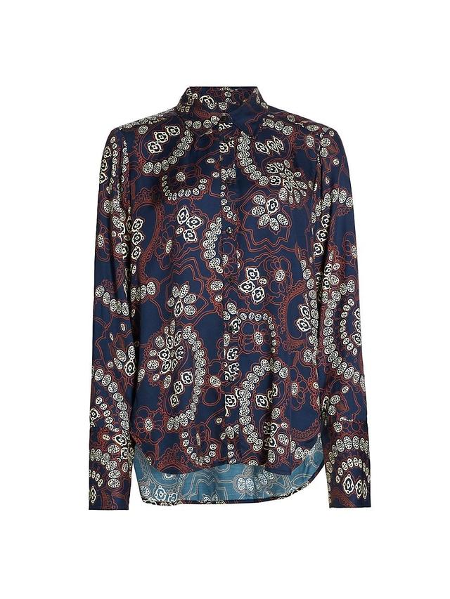 Womens Aiden Paisley Long-Sleeve Blouse Product Image