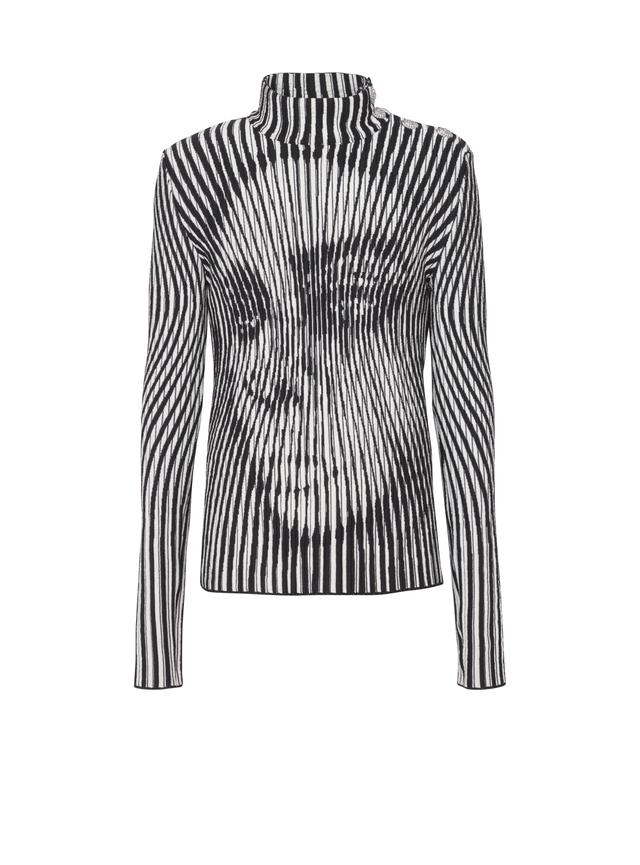 Face two-tone knit jumper Product Image