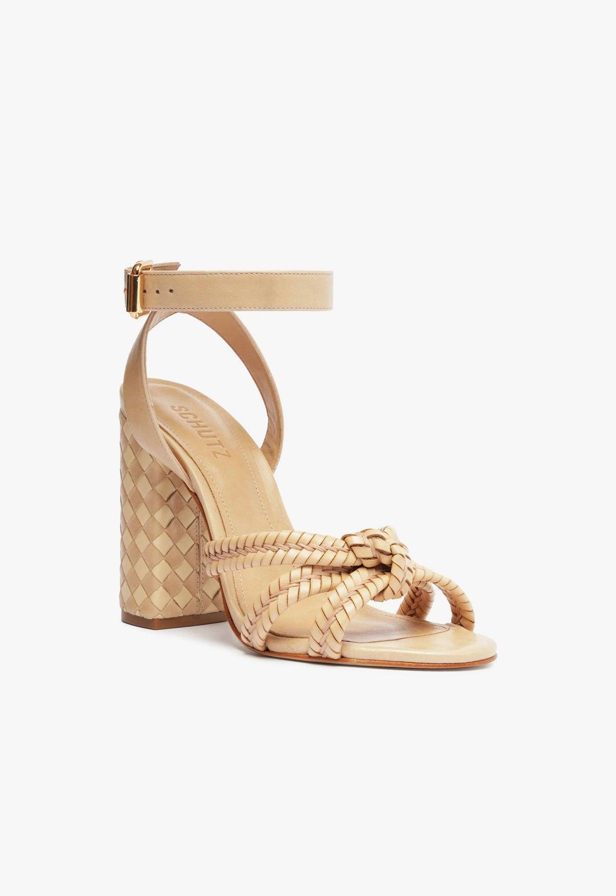 Kareena Woven Leather Sandal Female Product Image