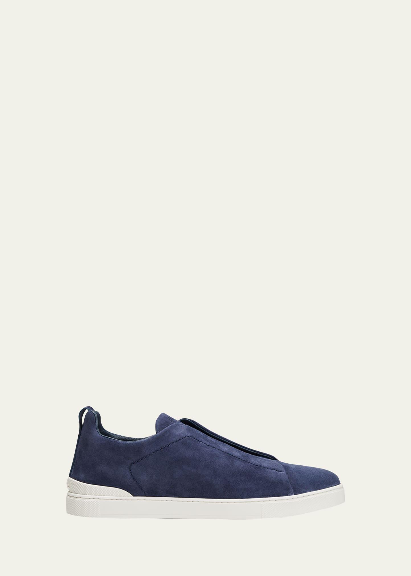 ZEGNA Triple Stitch Suede Slip-On Sneaker Product Image