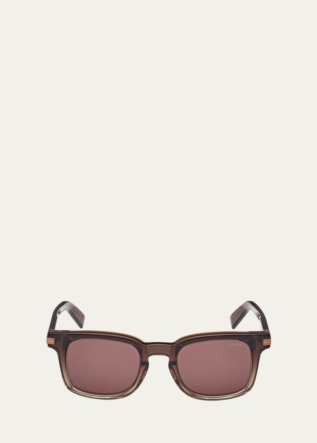 Mens Acetate Rectangle Sunglasses Product Image