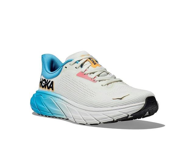 Hoka Women's Arahi 7 (Blanc De Blanc/Swim Day) Women's Shoes Product Image