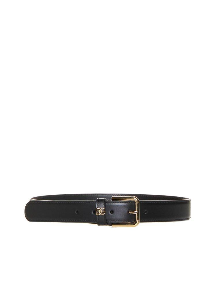 Dg Plaque Buckle Belt In Black Product Image