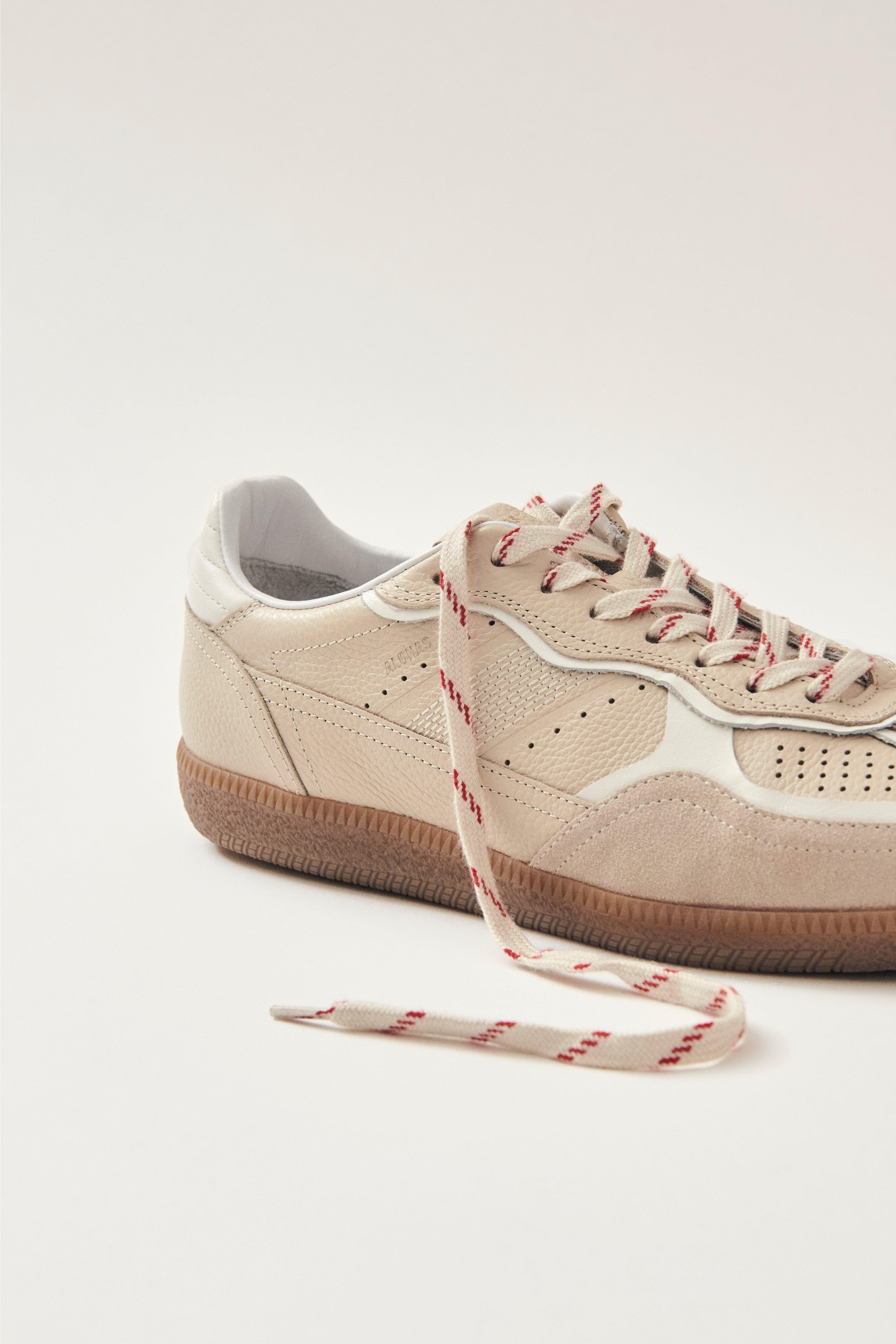 Alohas Tb.490 Rife Leather Sneakers - Rife Grain Cream Product Image