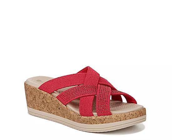 BZees Reign Washable Strappy Wedge Sandals Product Image