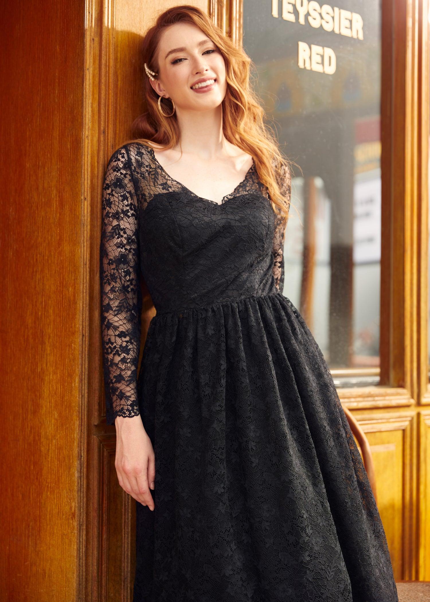 Dramatic Performance Lace Dress Product Image