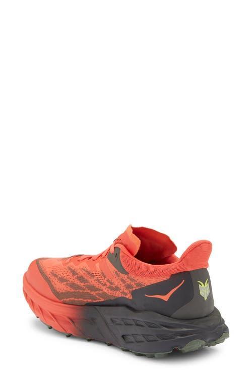 HOKA Zdnu  One One Speedgoat 5 Gtx Trail Running Shoe In Fiesta/thyme Product Image