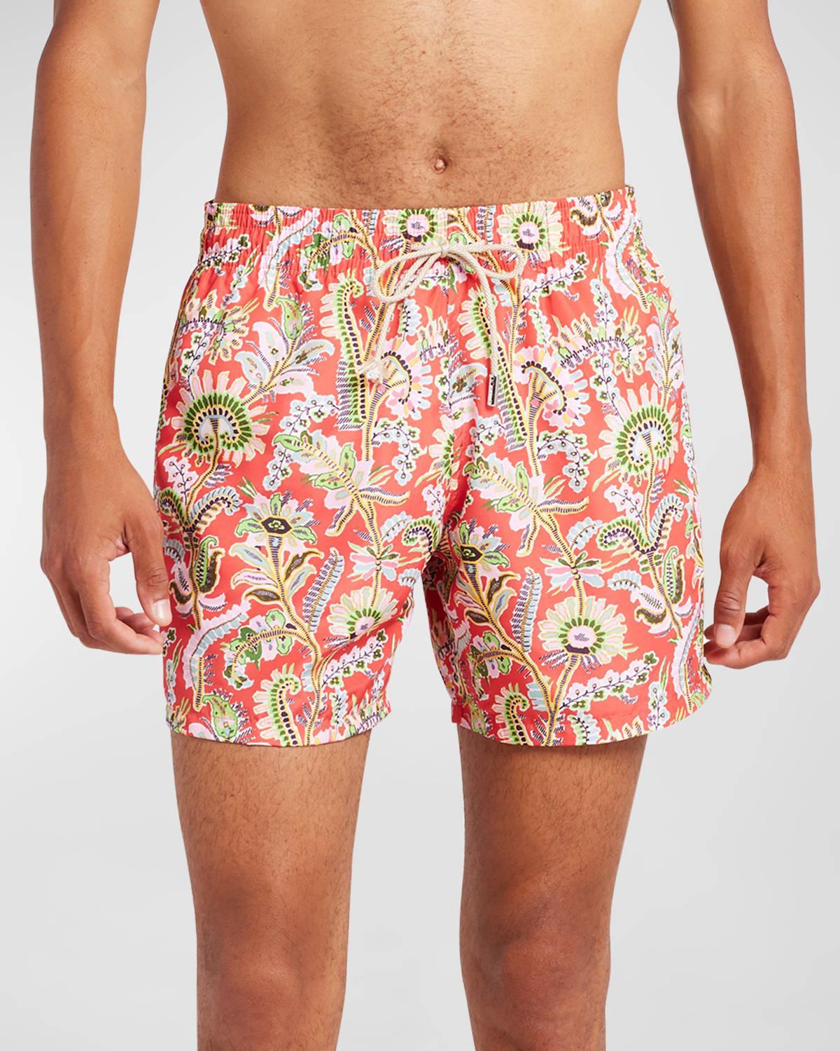 Mens Floral Printed Trunks Product Image