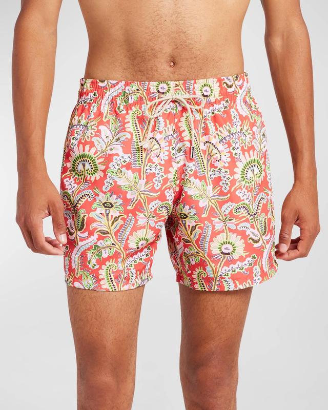 Mens Paisley-Print Swim Trunks Product Image