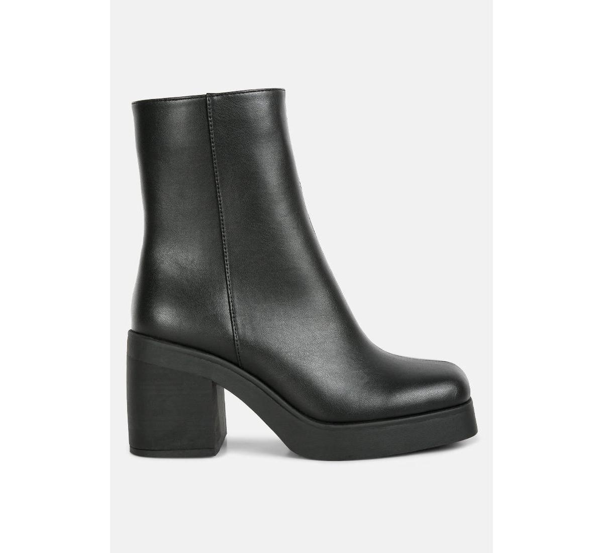 London Rag Sing Collar Womens Heeled Ankle Boots product image