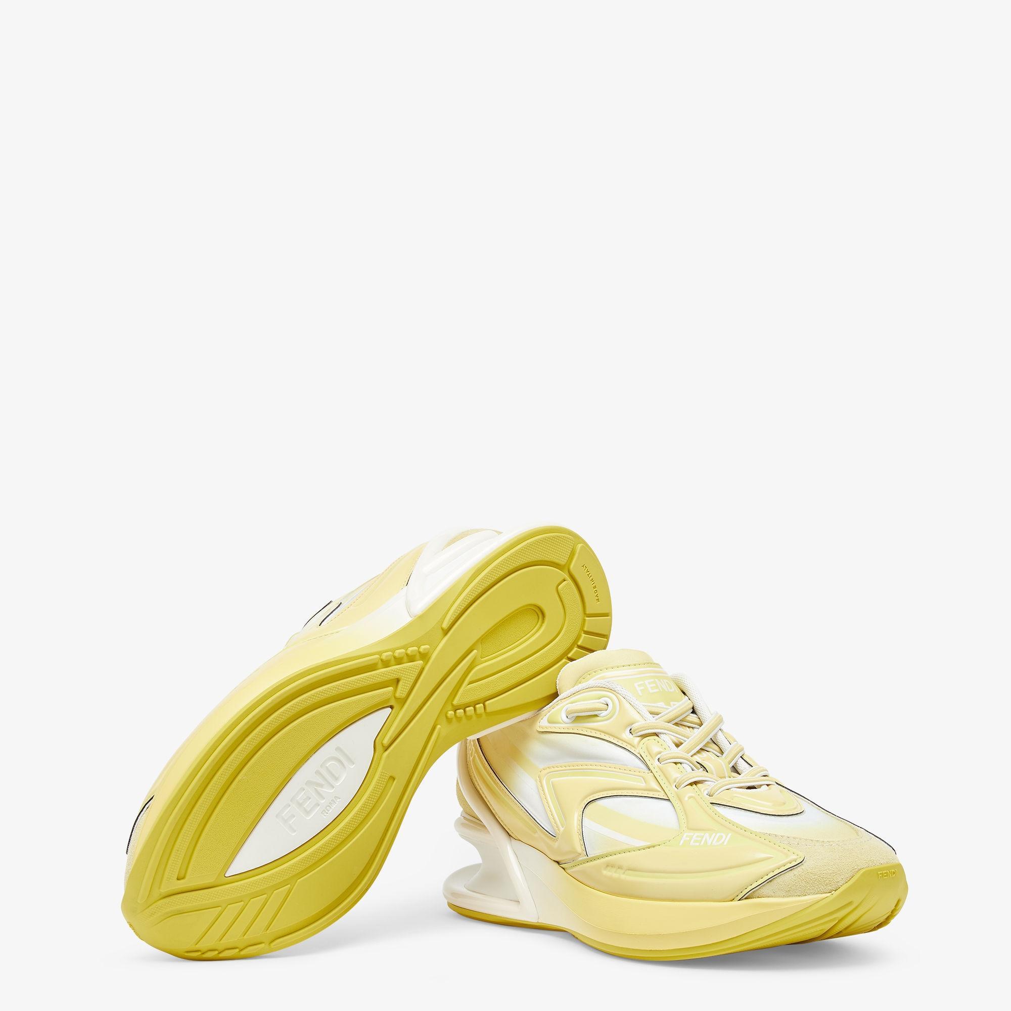 First 1Yellow nylon low tops Product Image