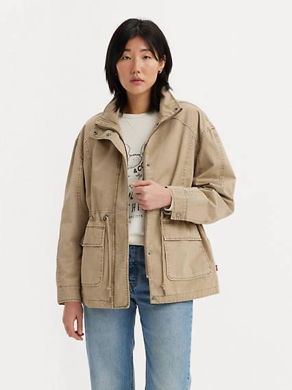 Levis Stand Up Collar Military Jacket - Womens Product Image