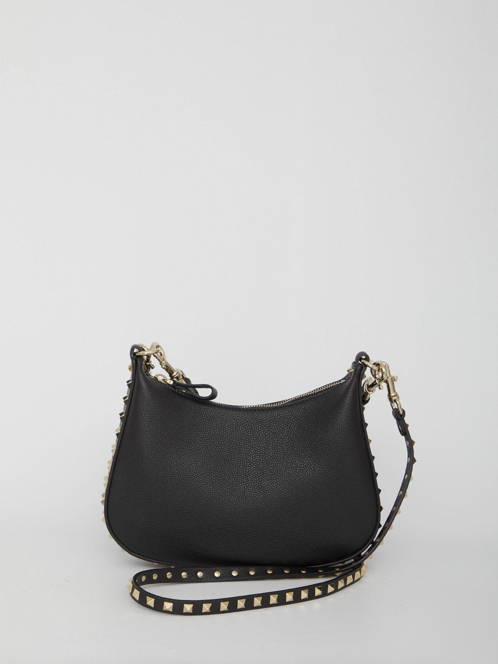 Small Hobo Rockstud Bag In Black Product Image