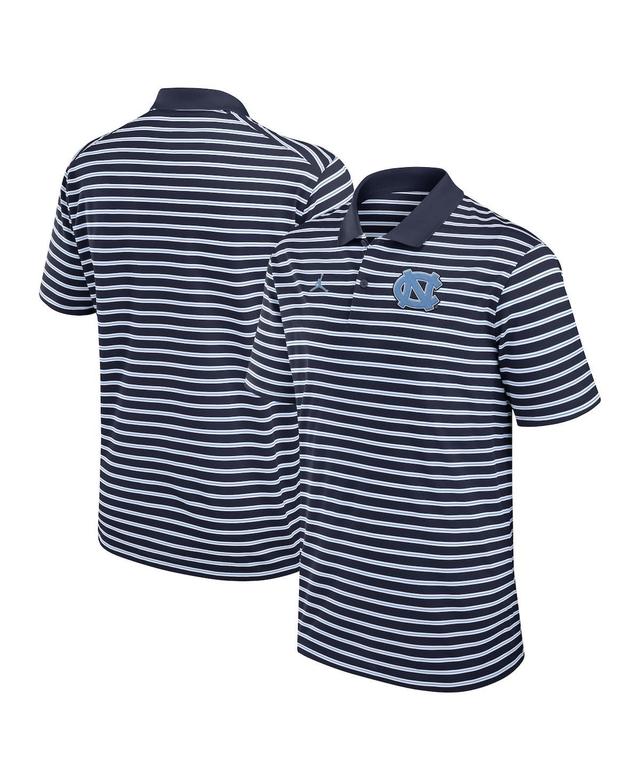 Jordan Mens North Carolina Tar Heels Primetime Victory Striped Performance Polo - Navy Product Image