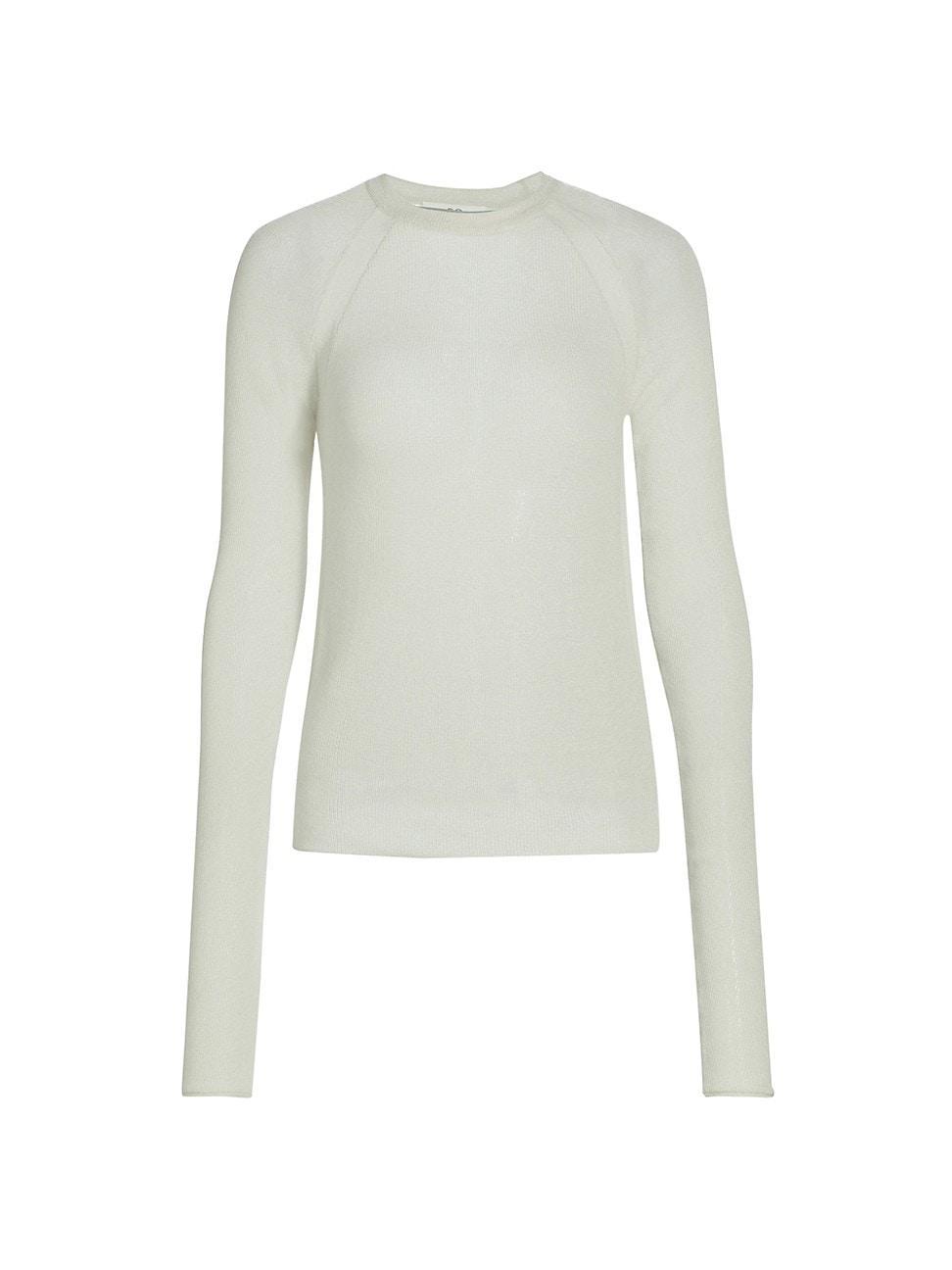 Womens Cashmere Raglan-Sleeve Sweater Product Image