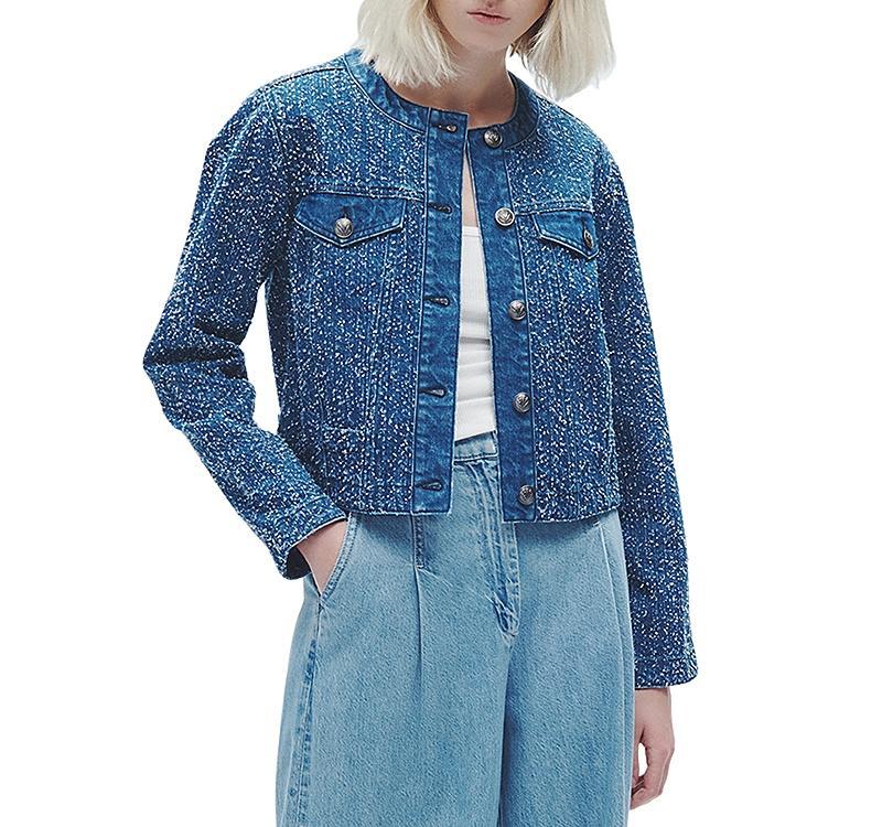 rag & bone Cora Tweed Denim Jacket Product Image