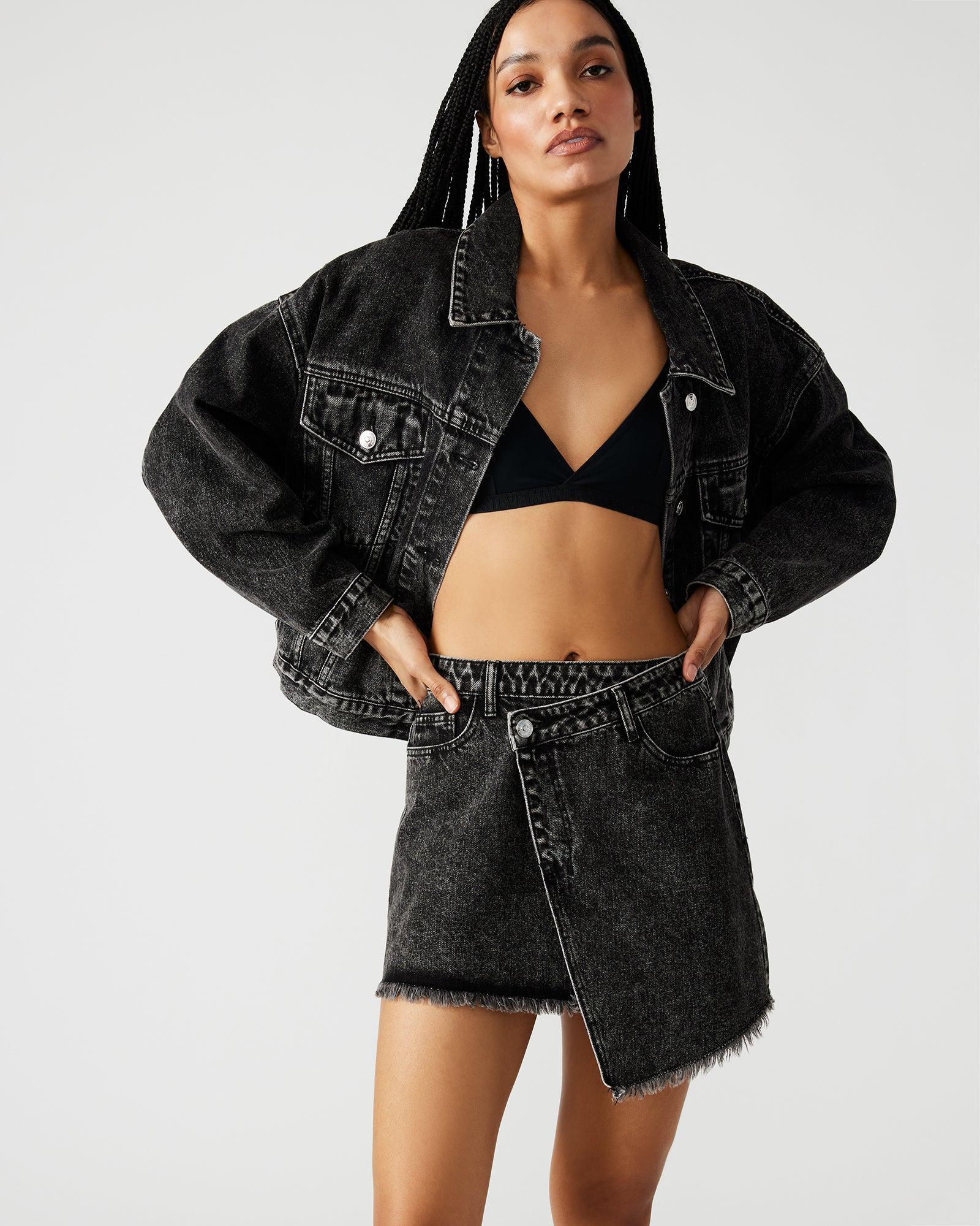 SIENNA DENIM JACKET BLACK Female Product Image