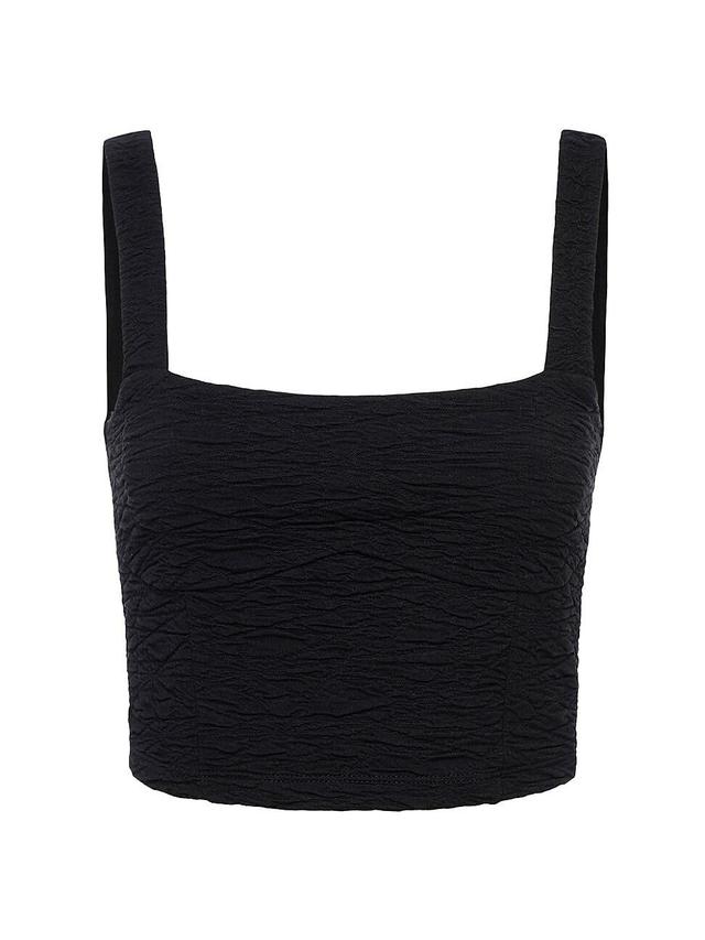 Womens Wide Scrunchie Crop Top Product Image