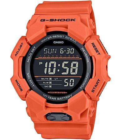 G-Shock Mens Digital Full Orange Resin Strap Watch Product Image