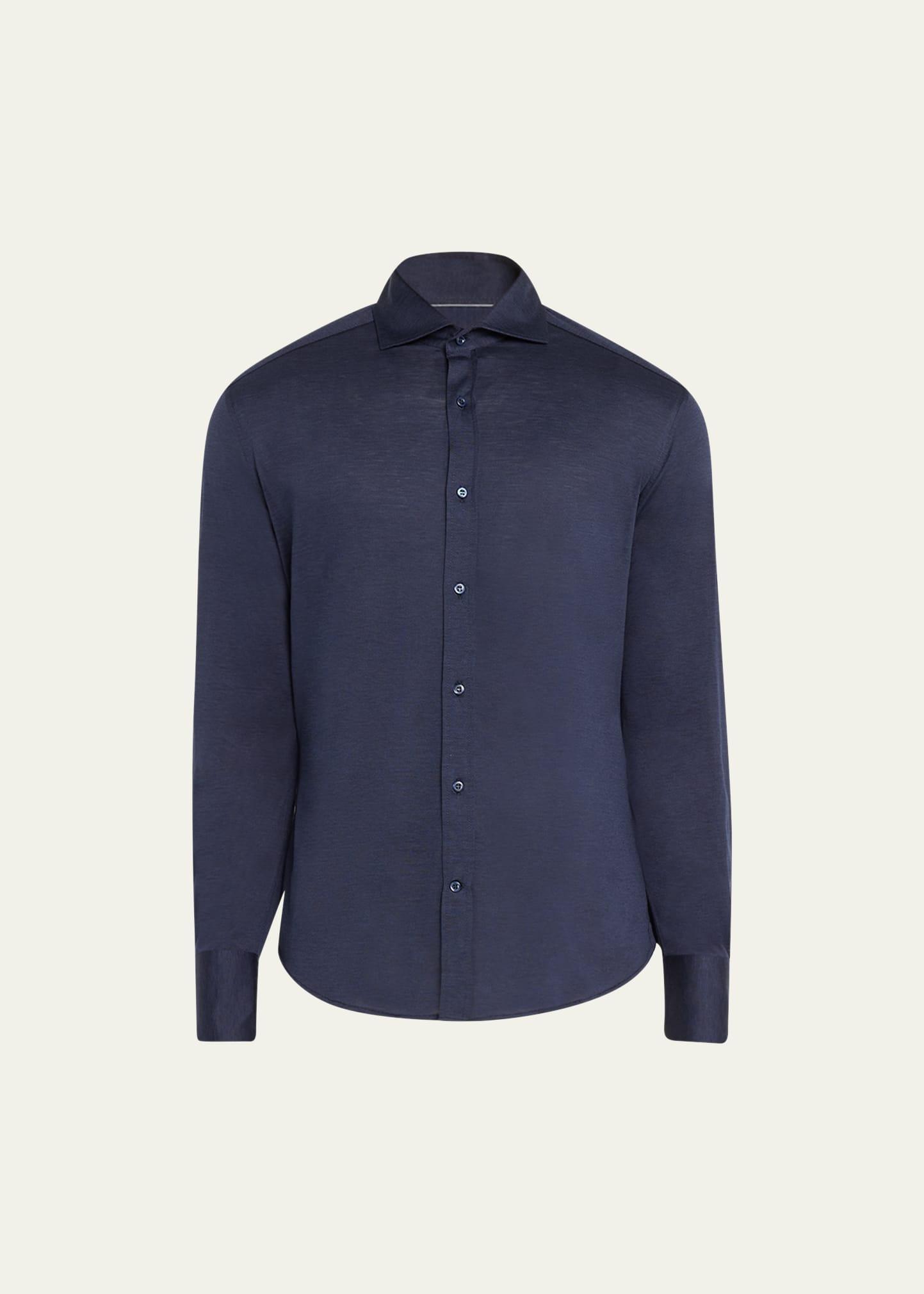 Mens Silk-Cotton Jersey Sport Shirt Product Image