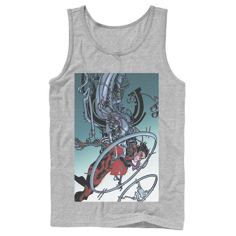 Mens DC Comics Superman Mechanics Comic Poster Tank Top Product Image