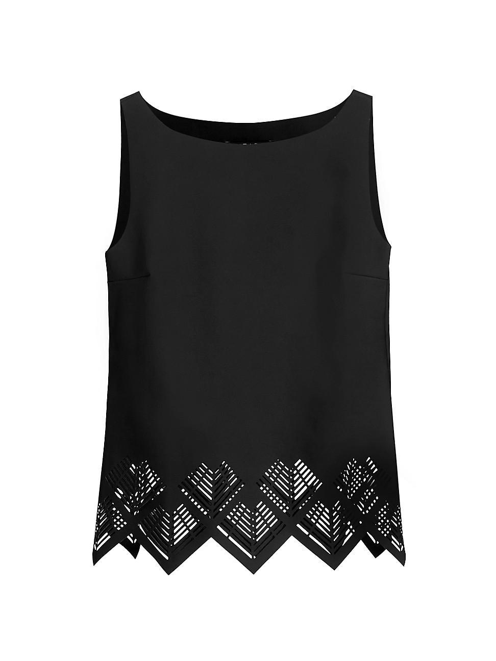 Womens Romoloa Laser-Cut Jersey Top Product Image