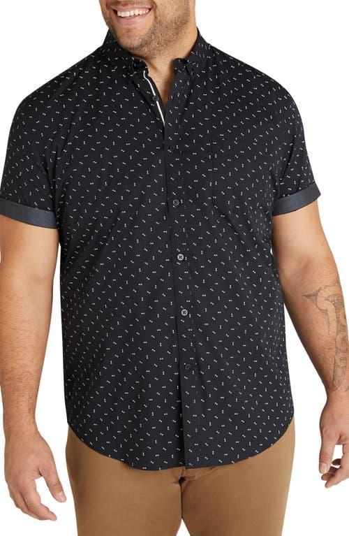 Johnny Bigg Benson Arrow Print Stretch Short Sleeve Button-Down Shirt Product Image