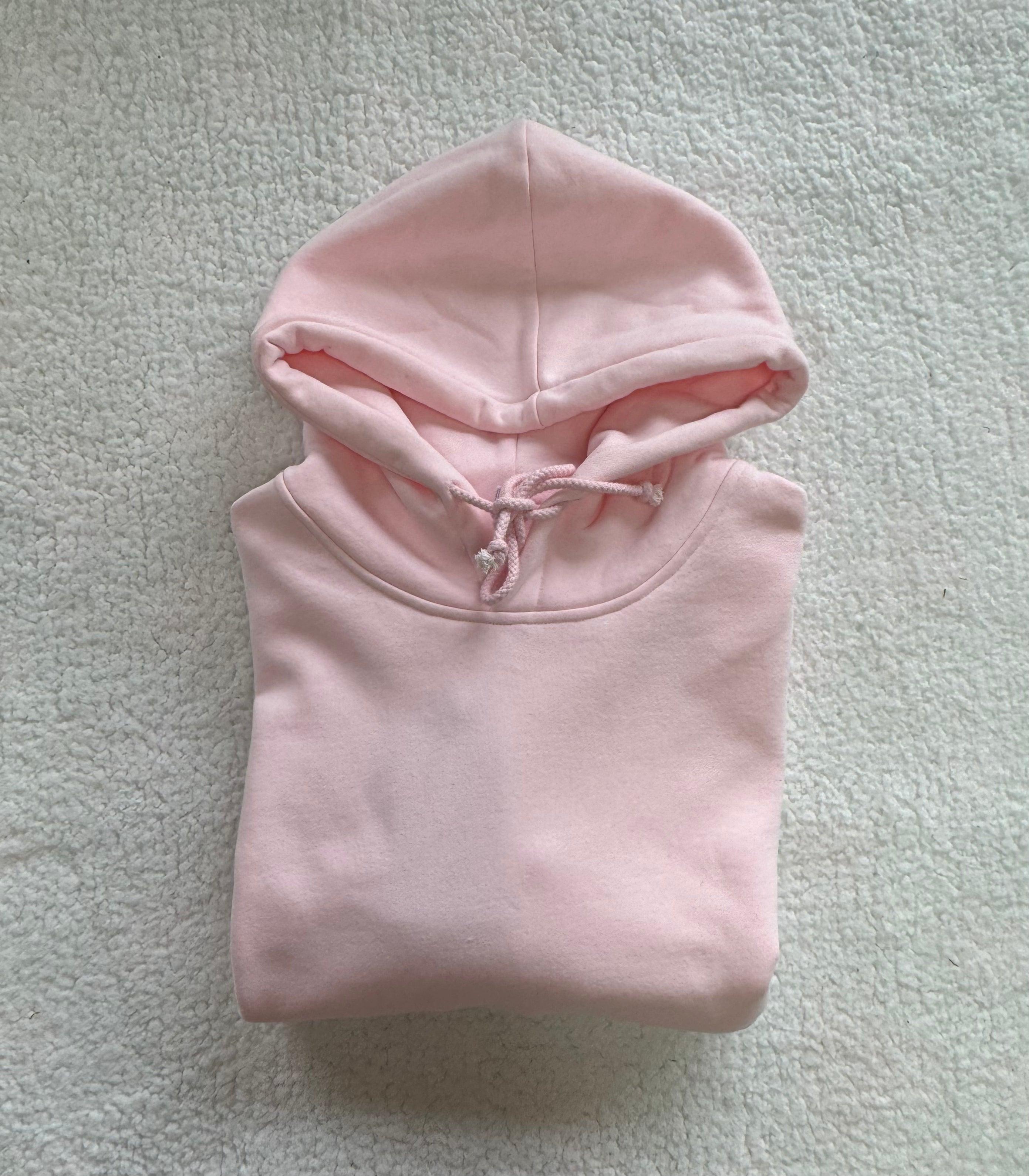 Light Pink Basic Blank Hoodie Product Image