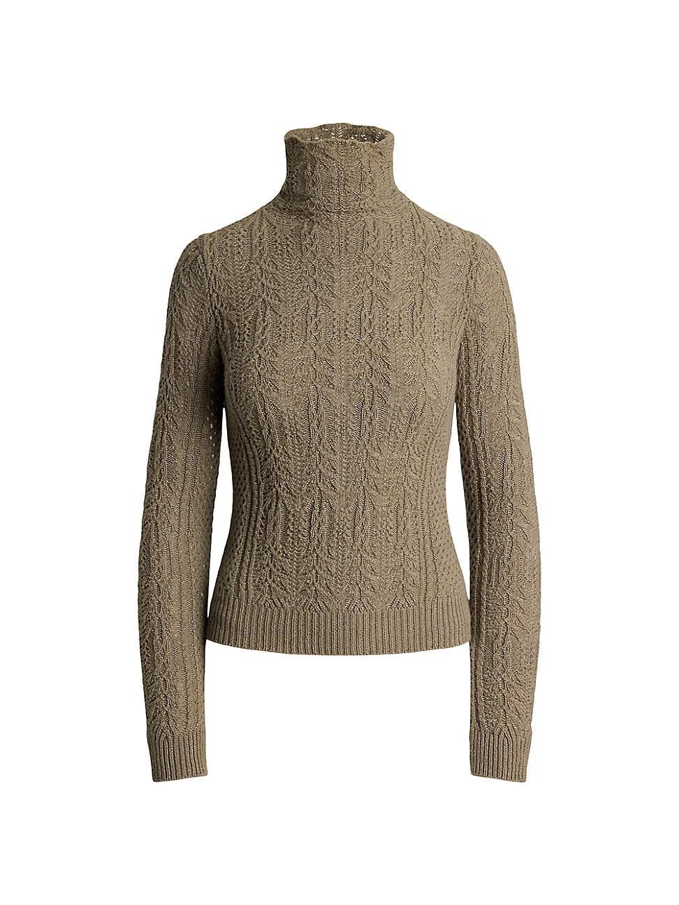 Womens Cashmere Funnel-Neck Sweater Product Image