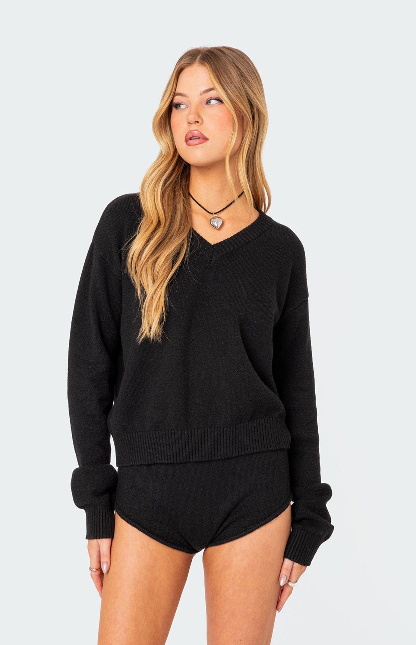 Edikted Women's Comfort Club Oversized Sweater Product Image