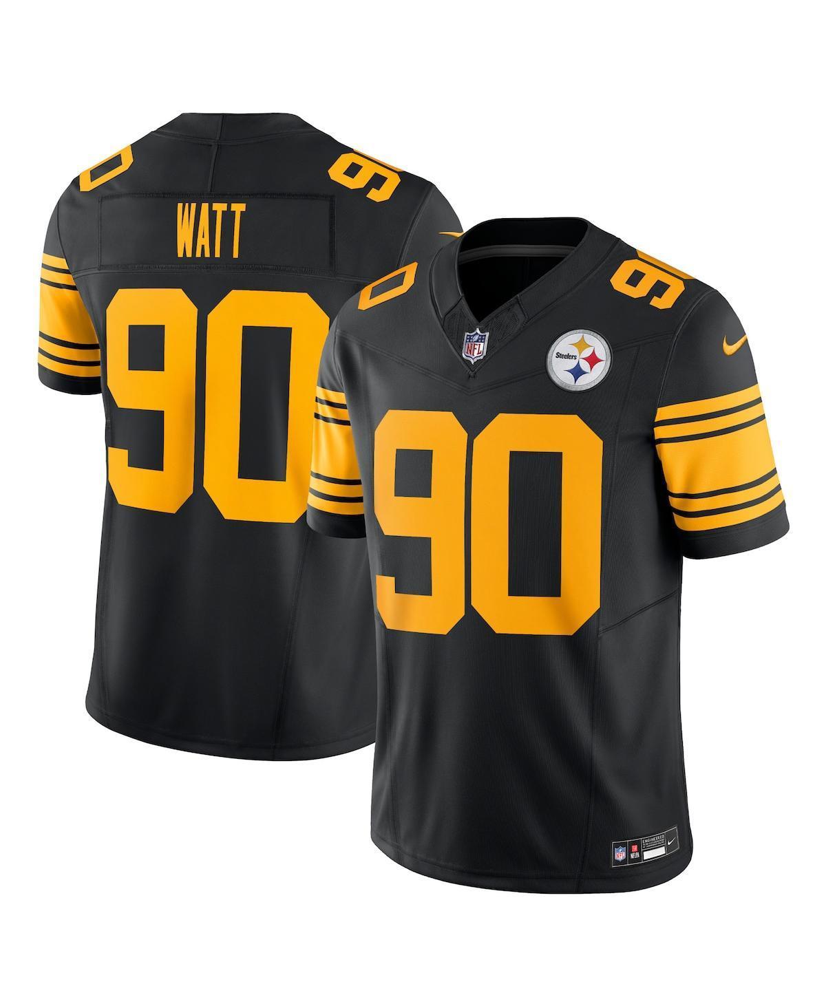 Mens Nike T.J. Watt Pittsburgh Steelers Vapor F.U.S.E. Limited Alternate 2 Jersey Product Image