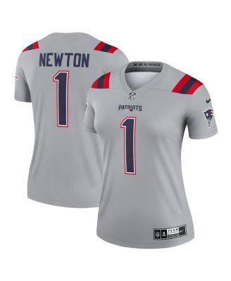 Womens Nike Cam Newton Gray New England Patriots Inverted Legend Jersey - Gray Product Image