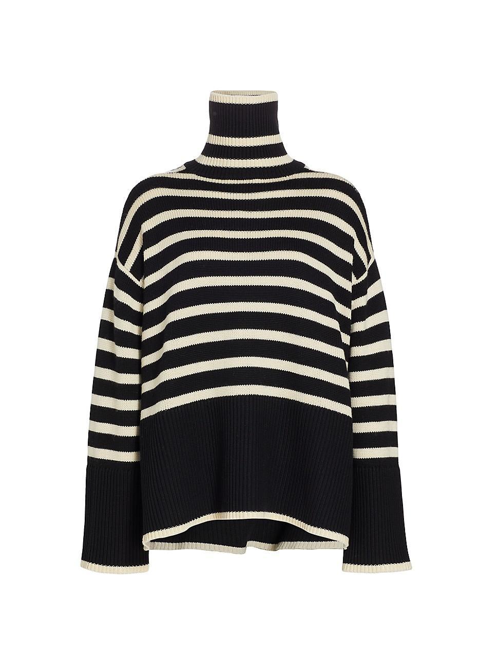 Signature Stripe Wool Turtleneck Product Image