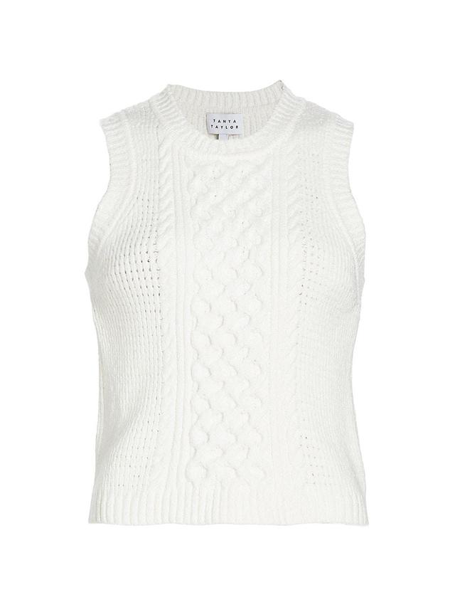 Womens Heath Knit Sleeveless Top Product Image