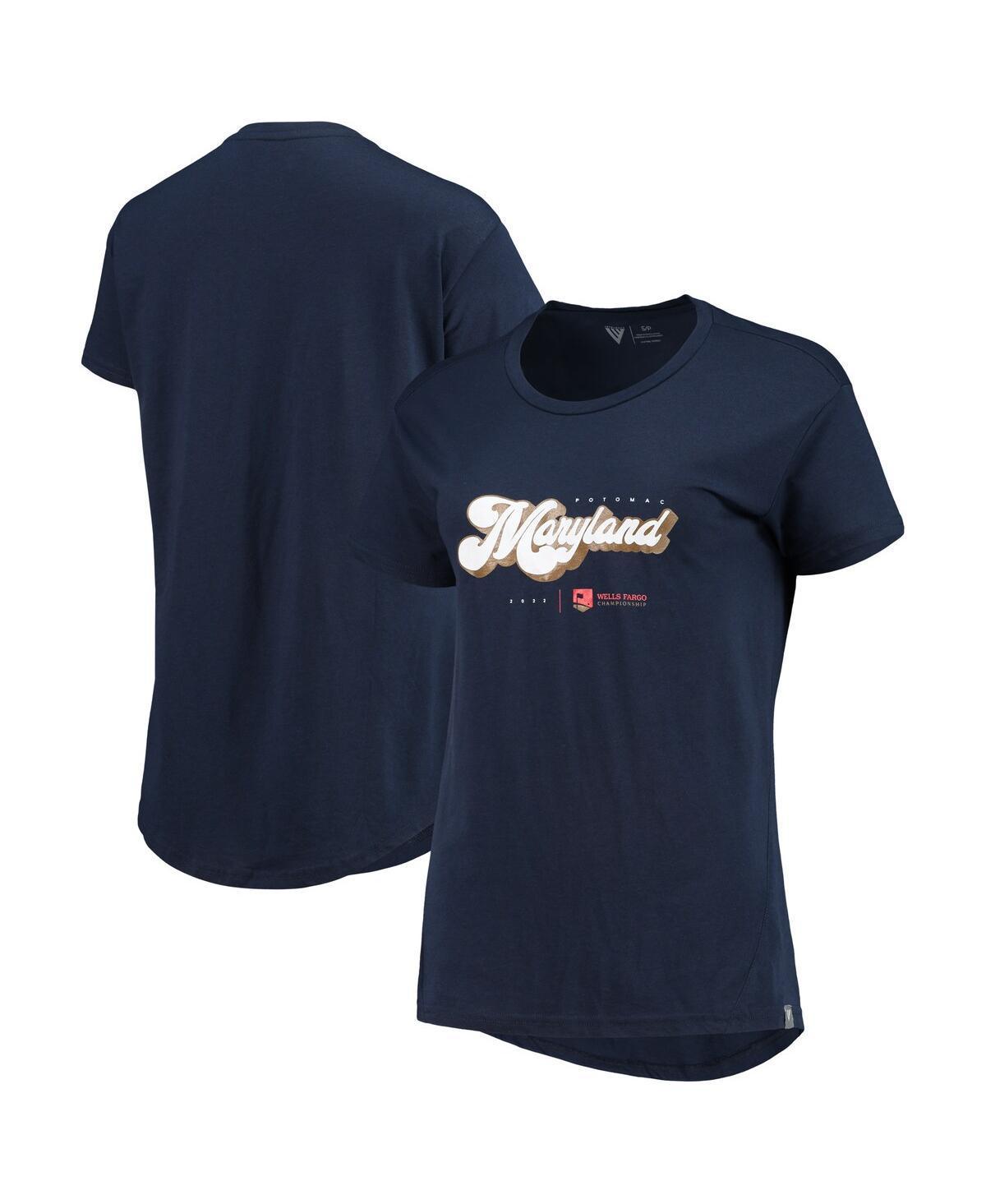 Womens LevelWear Navy Wells Fargo Championship Maryland T-shirt Product Image