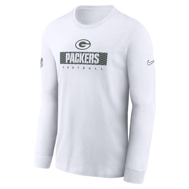 Green Bay Packers Sideline Team Issue Nike Mens Dri-FIT NFL Long-Sleeve T-Shirt Product Image