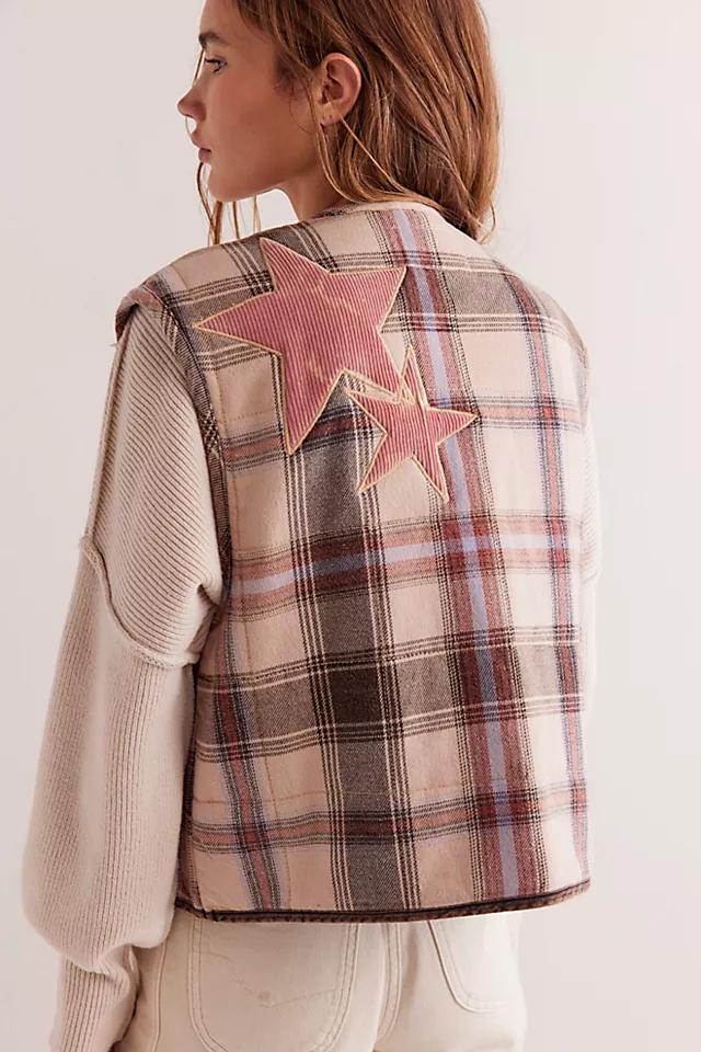 We The Free Starry Plaid Vest Product Image