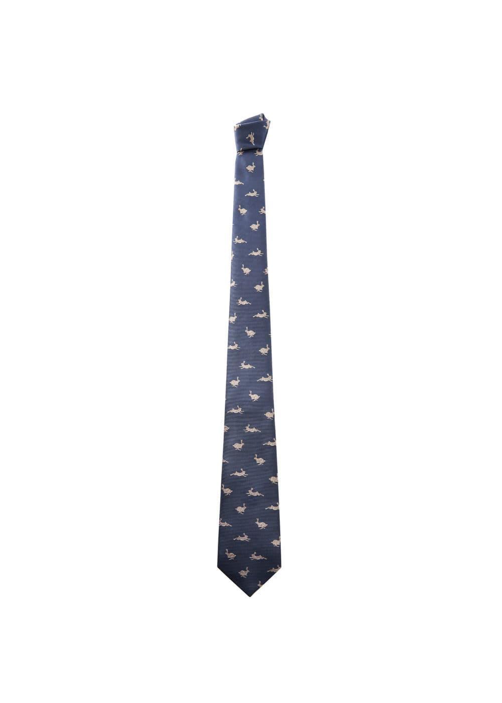 MANGO MAN - Tie with animals print - One size - Men Product Image