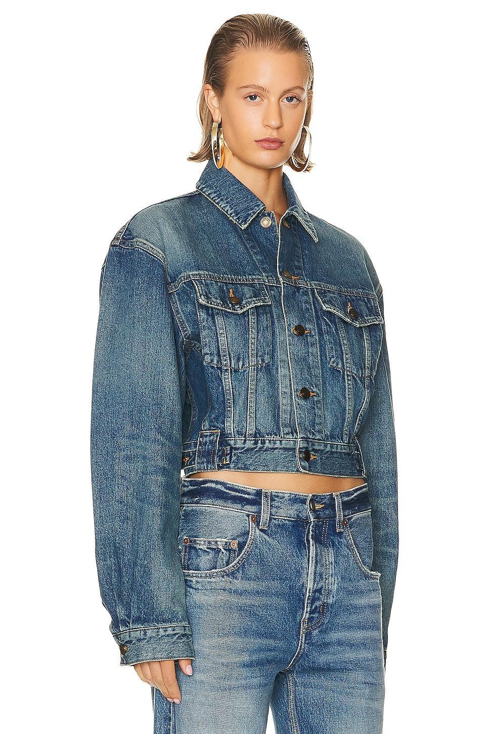 Saint Laurent 80s Denim Jacket in Blue Product Image