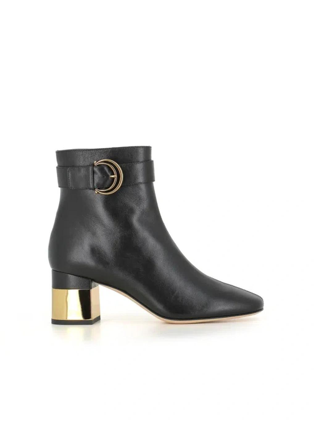 Alizè Heeled Ankle Boots In Black Product Image