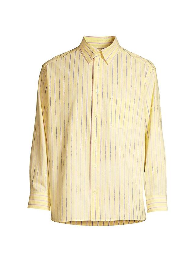 Mens Crema Striped Shirt Product Image