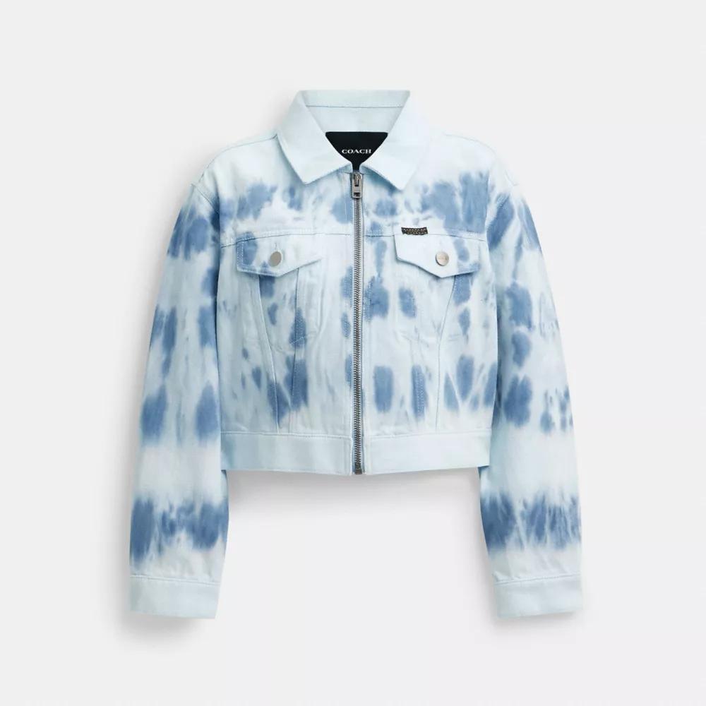 Acid Wash Denim Jacket Product Image