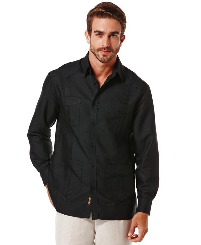 Cubavera Mens 100% Linen Long Sleeve 4 Pocket Guayabera Shirt Product Image