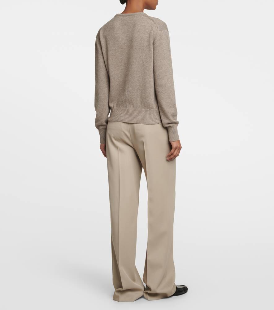 THE ROW Darcis Cashmere Crewneck Sweater In Beige Product Image