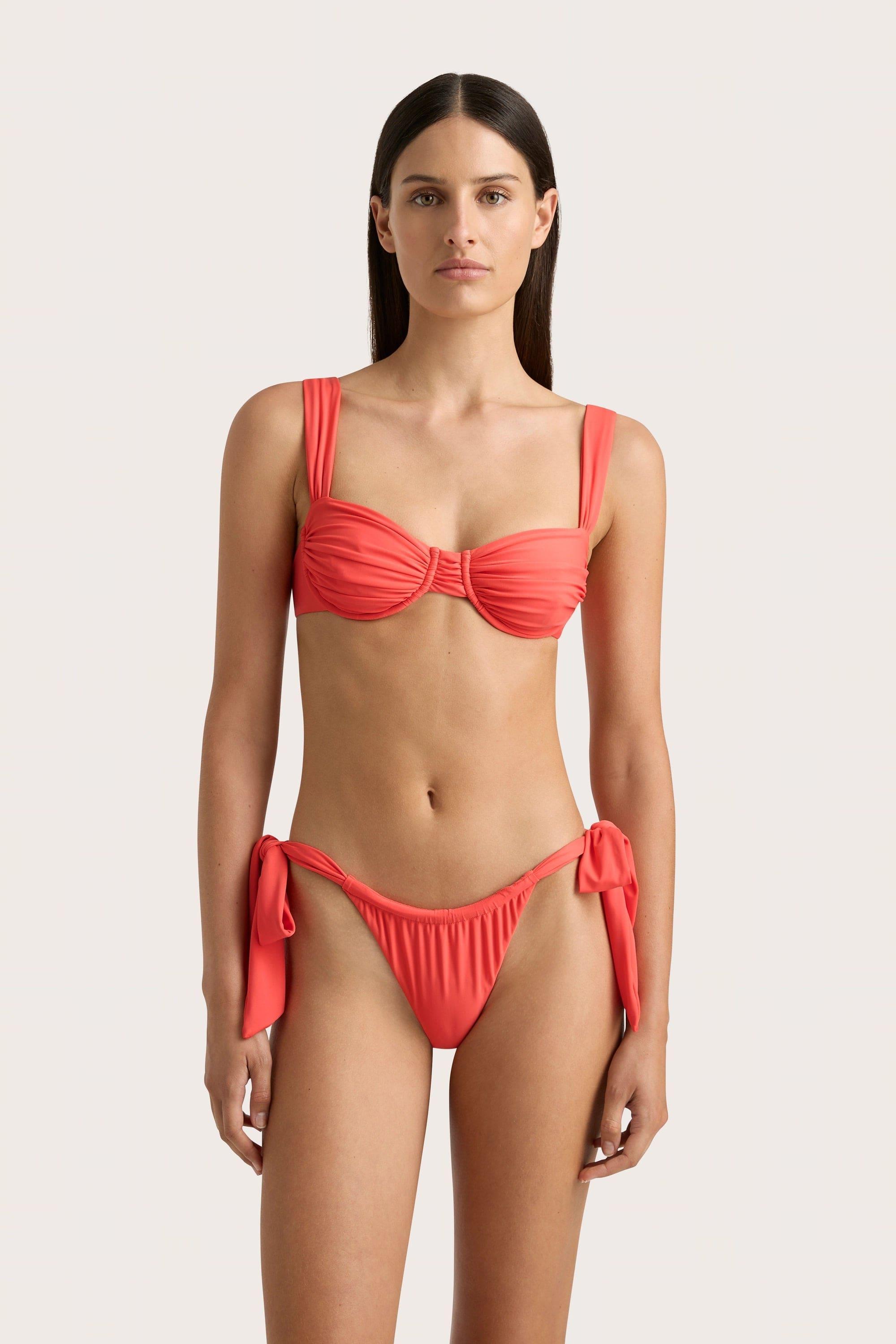 Sol Bikini Top Vermillion - Final Sale Product Image