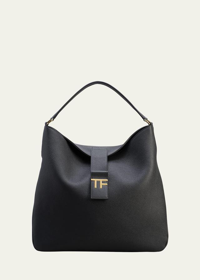 TF Medium Hobo in Grained Leather Product Image