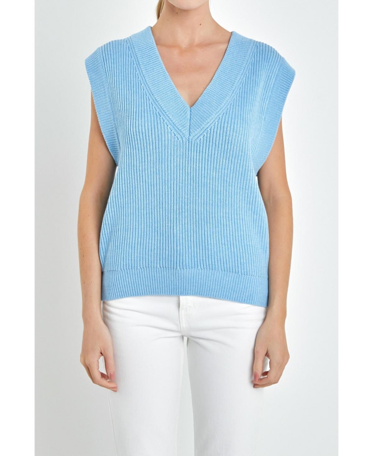 English Factory Throw On Sweater Vest Product Image