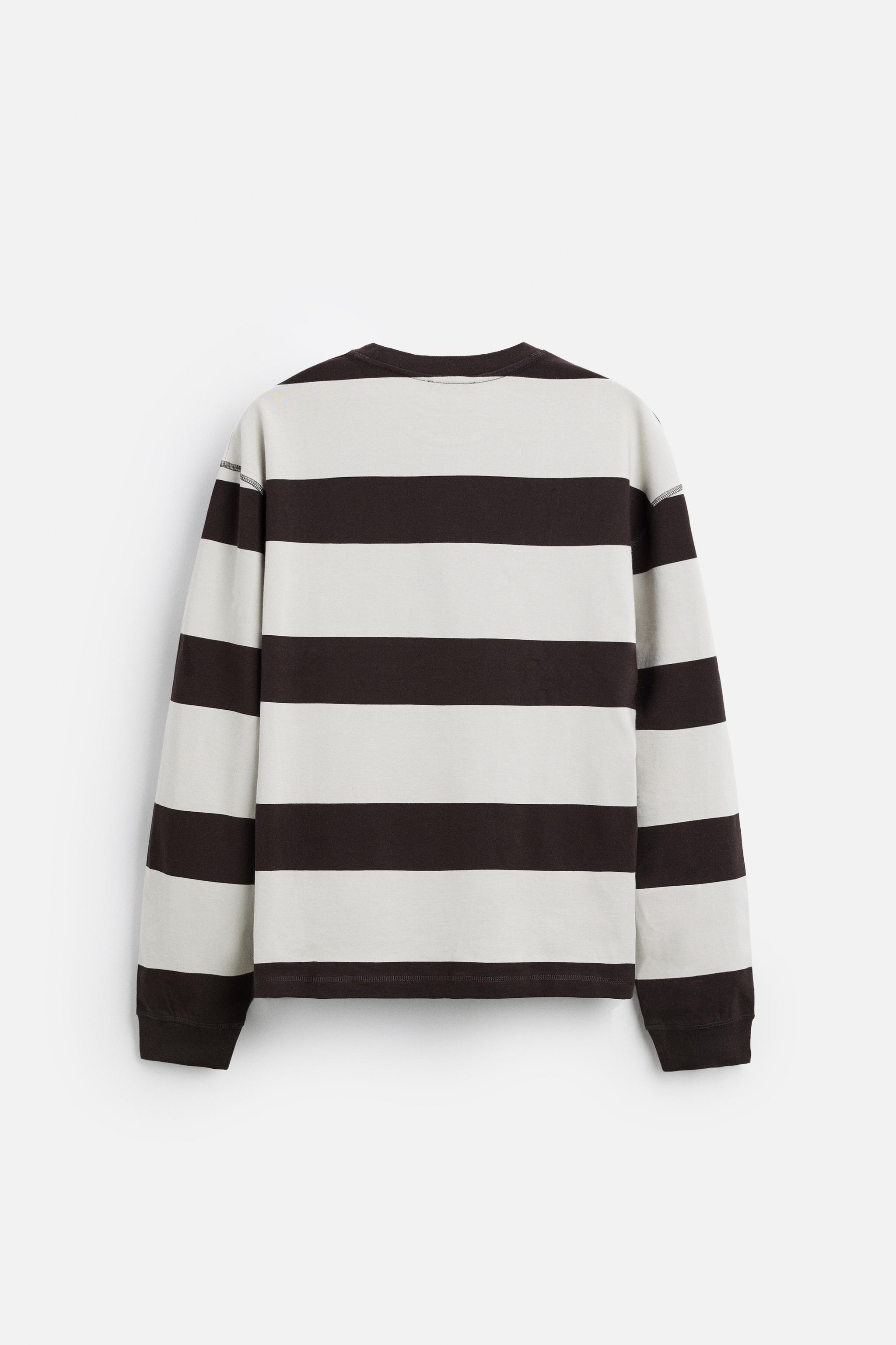 STRIPED JACQUARD T-SHIRT Product Image